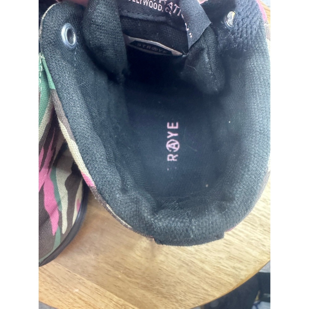 STRAYE Venice Pink‎ Green Camo High Top Skateboarding Sneakers Men's Size 9.5 - Picture 12 of 13